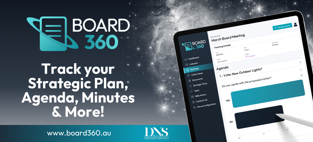 Track your Club’s Strategic Plan, Agendas, Minutes & More with Board360